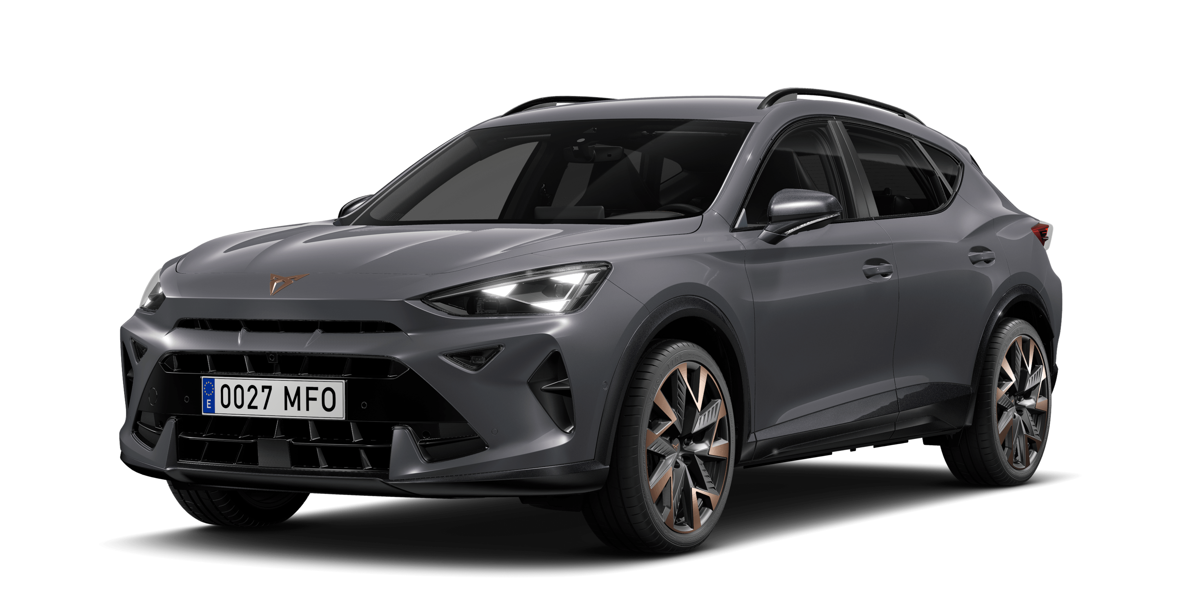 CUPRA Formentor na bielom podklade.