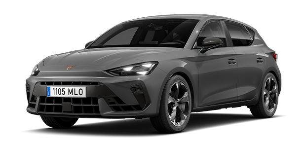 CUPRA Leon na bielom pozadí.