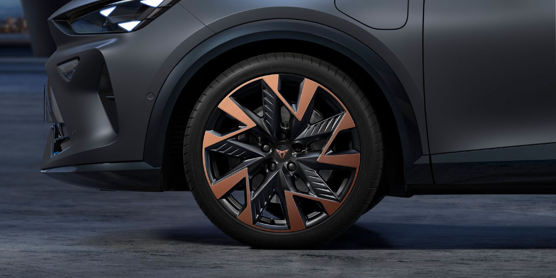 CUPRA 19-palcové disky z ľahkej zliatiny Sandstorm copper