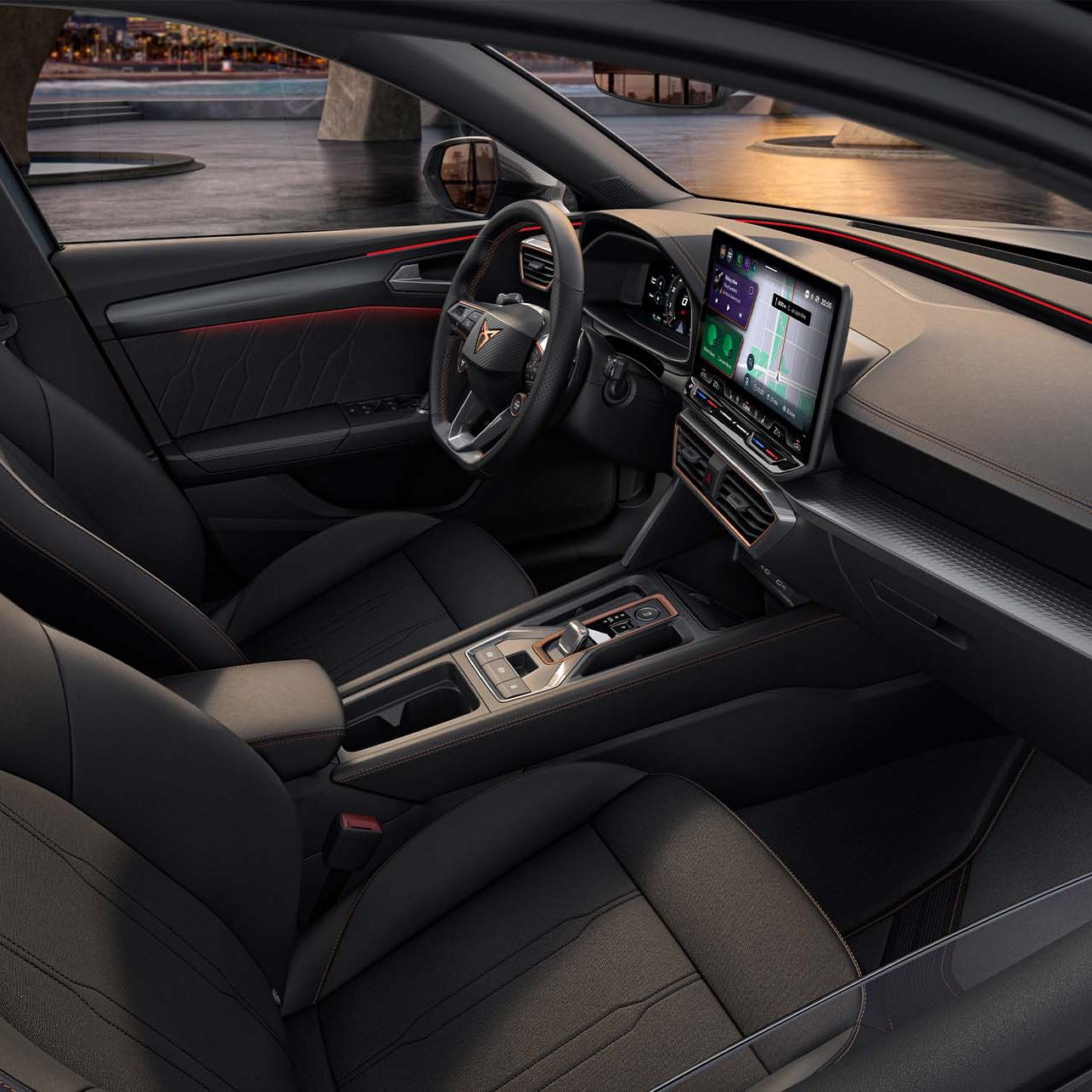 CUPRA Leon Sportstourer interiér Sharp